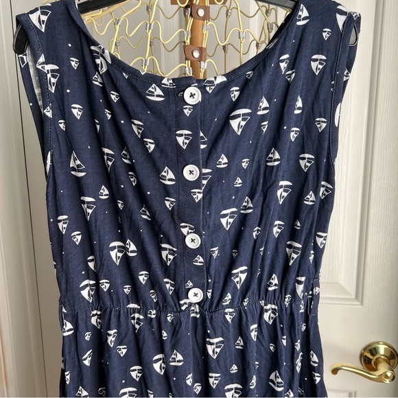 /Twik/ Sleeveless sail boat navy design dress - Picture 4 of 8